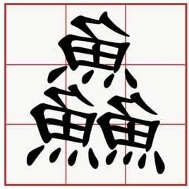 三個魚是什麼字